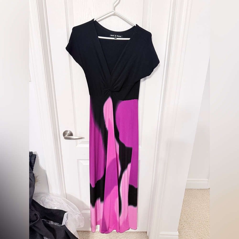 Rock ‘N Karma Black and Pink Women's Dress